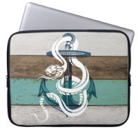 Impresionante serpiente blanca de ancla azul vinta