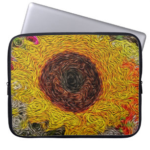 Funda Para Portátil Impresiones de girasol Manga para portátiles