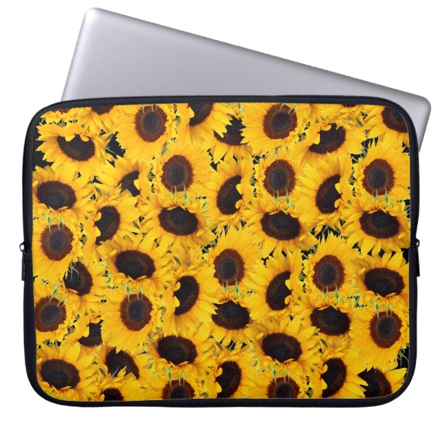 Funda Para Portátil Impresiones florales hermosas vibrantes de la (Frente)