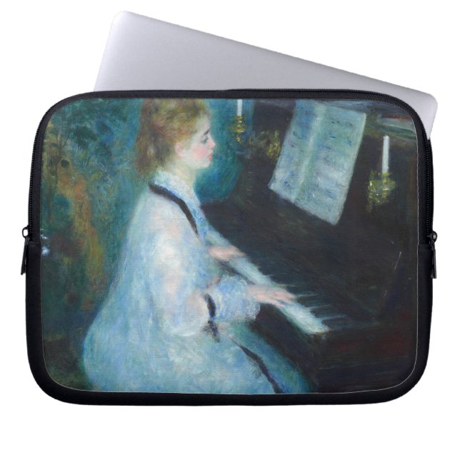 Funda Para Portátil Impresionista de la época del piano (Frente)