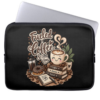 Funda Para Portátil Impulsado por Café y Buenos Sentimientos – Adorado