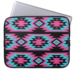 Funda Para Portátil Indio étnico-americano: Motivos aztecos.