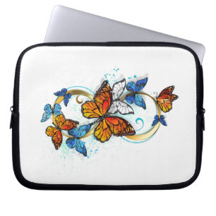 Funda Para Portátil Infinidad de Mariposas Monarca