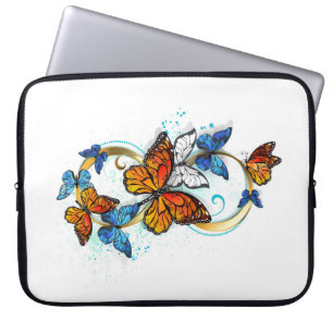 Funda Para Portátil Infinidad de Mariposas Monarca
