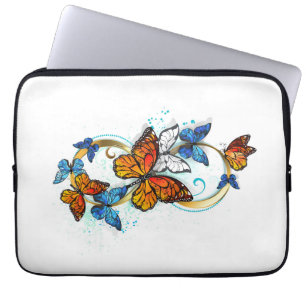 Funda Para Portátil Infinidad de Mariposas Monarca