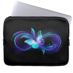 Funda Para Portátil Infinito brillante con mariposa mágica