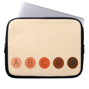 Funda Para Portátil Iniciales de Personalizados de Peach DOTS