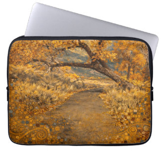 Funda Para Portátil Inspirado en Klimt: El Camino Dorado
