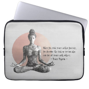 Funda Para Portátil Instructor de Meditación de Yoga Reiki Master Lotu