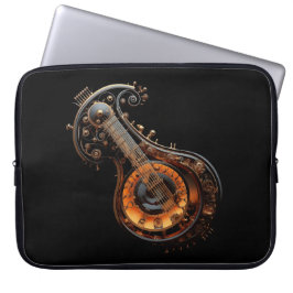 Funda Para Portátil Instrumento musical Steampunk