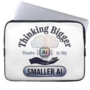 Funda Para Portátil Inteligencia Artificial Pensando Humor Más Grande