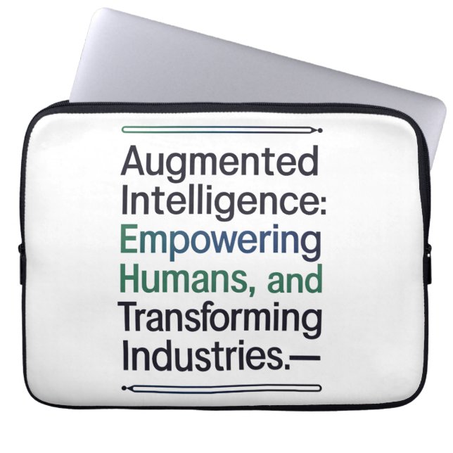 Funda Para Portátil Inteligencia Aumentada - Empoderando a los humanos (Frente)