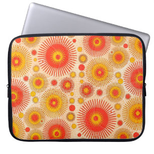 Funda Para Portátil Intrigante diseño abstracto moderno con flores y