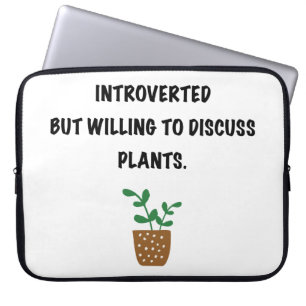 Funda Para Portátil Introvertidos y plantas.