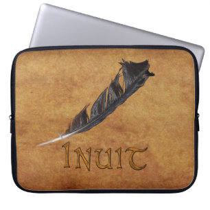 Funda Para Portátil INUIT Nativo American Feather Laptop Sleeve