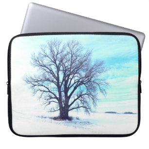 Funda Para Portátil Invierno Azul