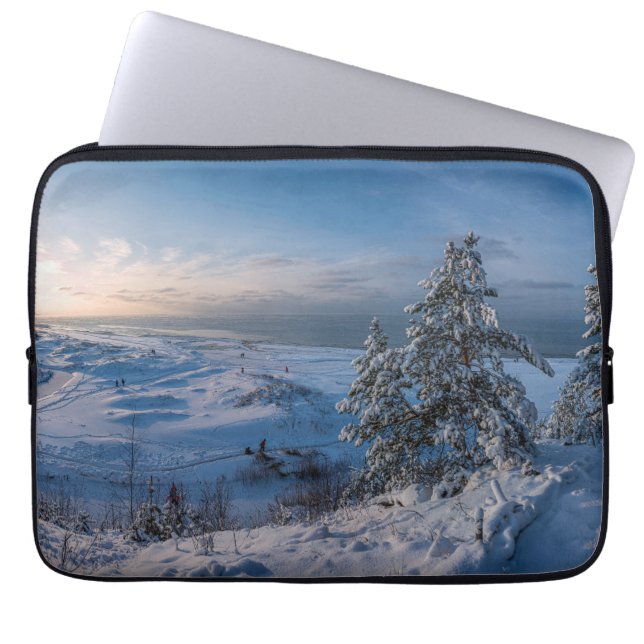 Funda Para Portátil Invierno de nieve Costa del Mar Báltico (Frente)