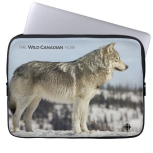 Funda Para Portátil Invierno - Lobo