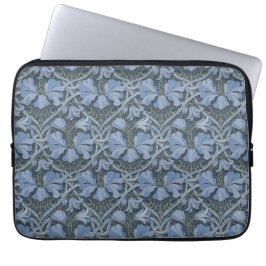 Funda Para Portátil Invitación de patrón floral de acuarela azul elega