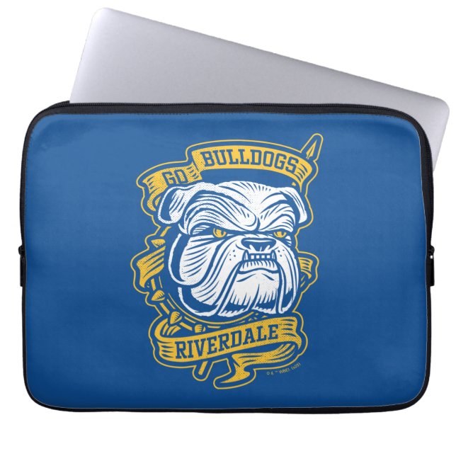 Funda Para Portátil Ir Bulldoges - Banner de la mascota Riverdale (Frente)
