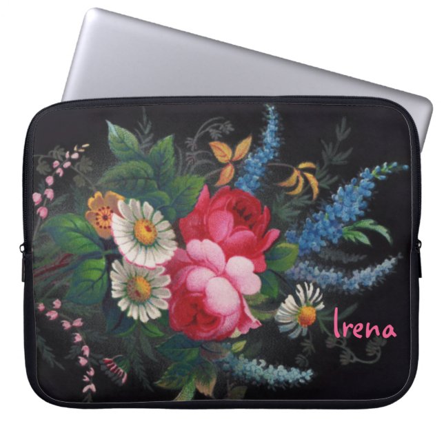 Funda Para Portátil Irena Victorian Bouquet Neoprene Portátil Sleeve (Frente)