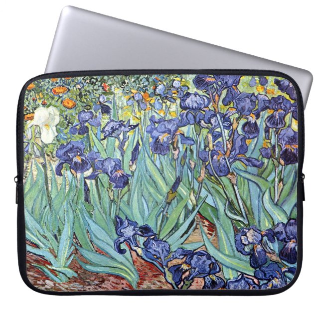 Funda Para Portátil Iris de Vincent van Gogh 1898 (Frente)