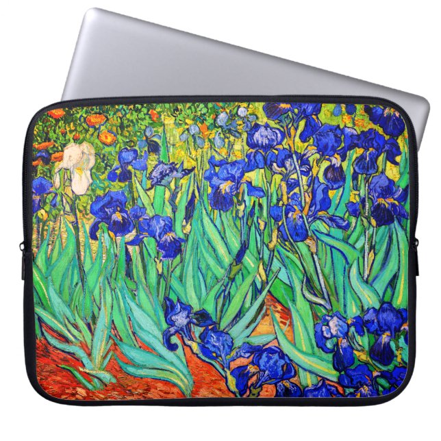 Funda Para Portátil Irises de Vincent Van Gogh (Frente)
