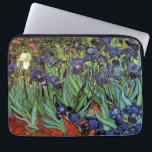 Funda Para Portátil Irises de Vincent van Gogh, Arte de Jardín Vintage<br><div class="desc">Irises (1889) de Vincent van Gogh es un bello arte vintage post impresionsionismo paisaje floral con un jardín con iris morado barbudo cultivado por amapolas naranjas. Una sola flor blanca de iris está floreciendo al borde. Sobre el artista: Vincent Willem van Gogh (1853-1890) fue uno de los pintores más famosos...</div>