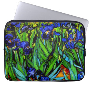Funda Para Portátil Irises, famoso cuadro floral de Van Gogh