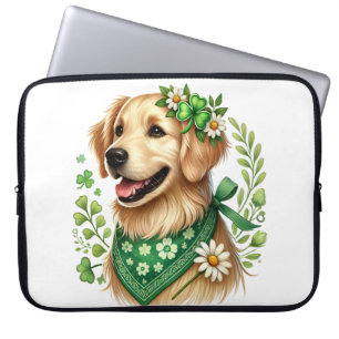 FUNDA PARA PORTÁTIL IRLANDA ADORABLE VESTIDO DE GOLDEN RETRIEVE PERRO