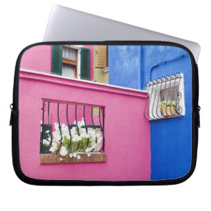Funda Para Portátil Isla de Burano, Burano, Italia. Colorido Burano