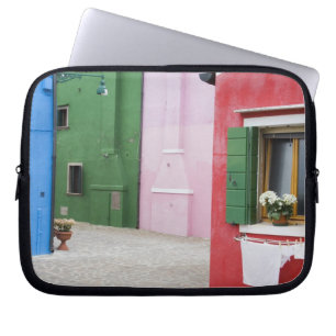 Funda Para Portátil Isla de Burano, Burano, Italia. Colorido Burano 2