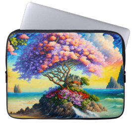 Funda Para Portátil Isla escondida en el océano