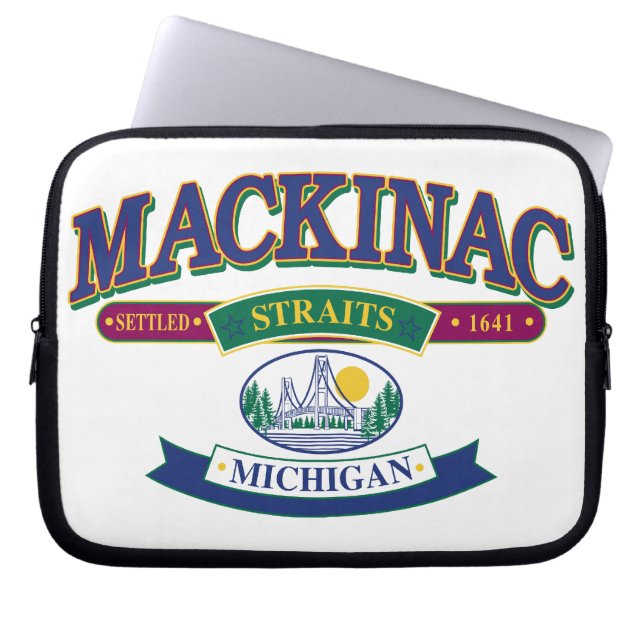 Funda Para Portátil Isla Mackinac (Frente)