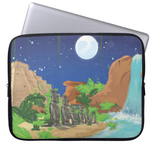 Funda Para Portátil Isla tropical
