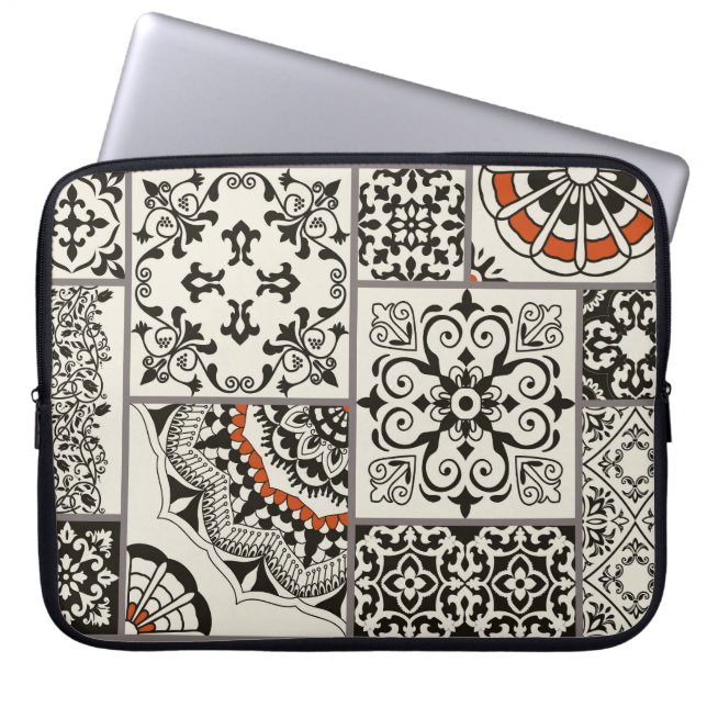 Funda Para Portátil Islam Arabic Majolica Tiles Patchwork (Frente)