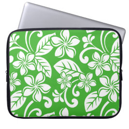 FUNDA PARA PORTÁTIL ISLAND PLUMERIA (CITRUS GREEN)