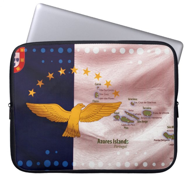 Funda Para Portátil Islas Azores, Portugal (Frente)