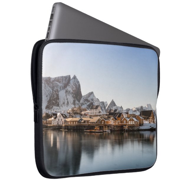 Funda Para Portátil Islas Lofoten de Noruega (Anverso derecho)