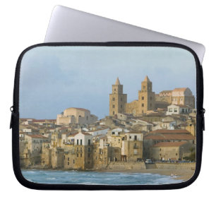 Funda Para Portátil Italia, Sicilia, Cefalù, Vista con Duomo desde 2