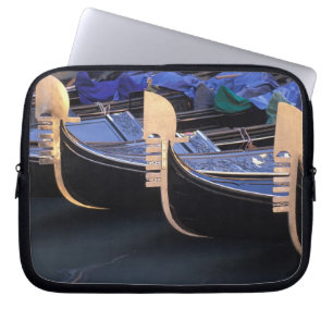 Funda Para Portátil Italia, Véneto, Venecia. Fila de góndolas.