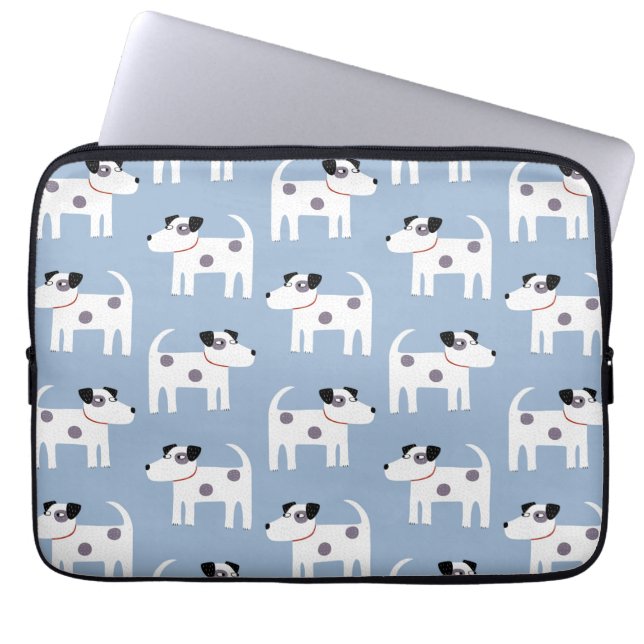 Funda Para Portátil Jack Russell Terrier Dog Blue (Frente)