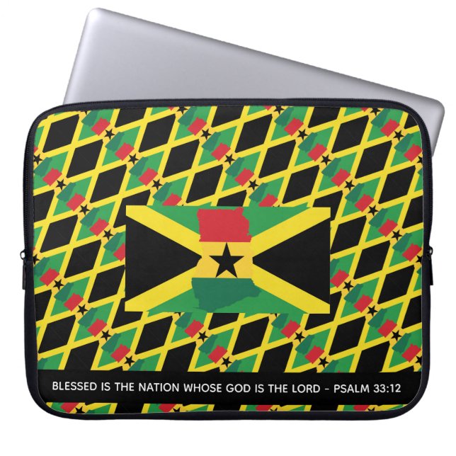 Funda Para Portátil JAMAICA GHANA Doble Herencia Computadora Personali (Frente)