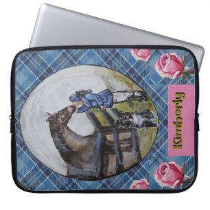 Funda Para Portátil Jamie en pasturas y rosas