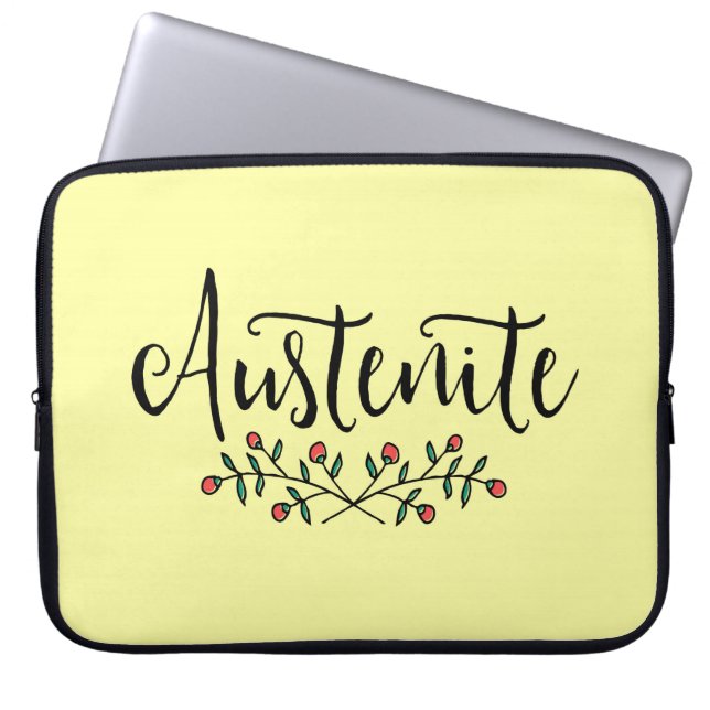 Funda Para Portátil Jane Austen Floral Austenite (Frente)