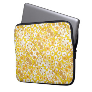 Funda Para Portátil Jardín Botánico Mazipoodles - Amarillo mariposo