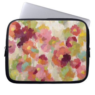 Funda Para Portátil Jardín coralino y esmeralda
