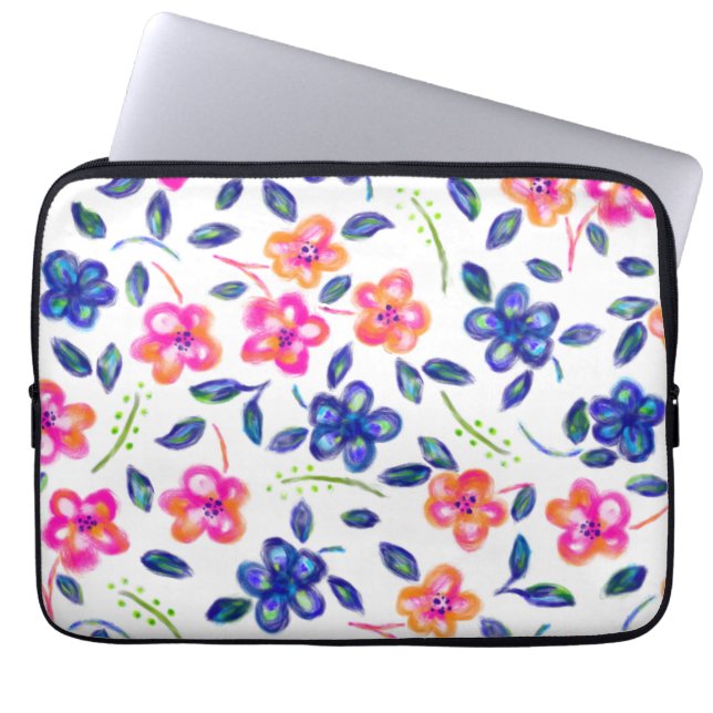 Funda Para Portátil Jardín de flores (Frente)