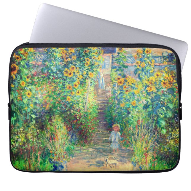 Funda Para Portátil Jardín de flores Monet (Frente)