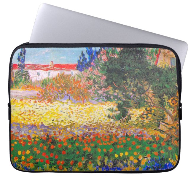 Funda Para Portátil Jardín de flores Vincent Van Gogh (Frente)